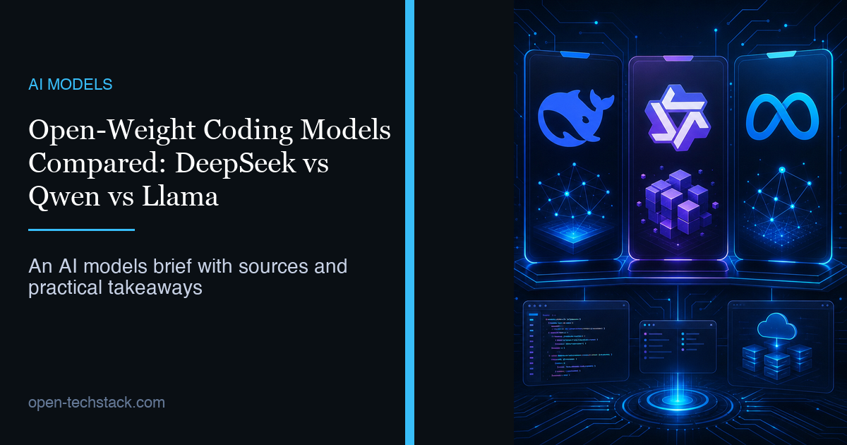 Open-Weight Coding Models Compared: DeepSeek vs Qwen vs Llama