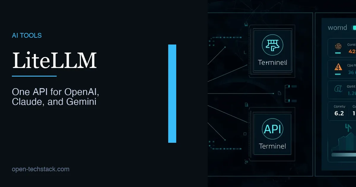 Editorial cover showing one gateway route splitting into three model providers: OpenAI, Claude, and Gemini.