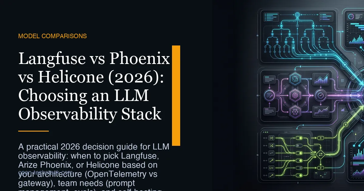 Editorial cover comparing three LLM observability approaches: OpenTelemetry-first tracing, platform workflows, and gateway-first routing.