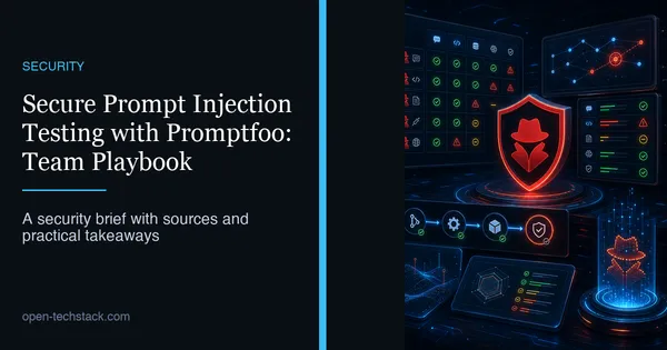 Secure Prompt Injection Testing with Promptfoo: Team Playbook