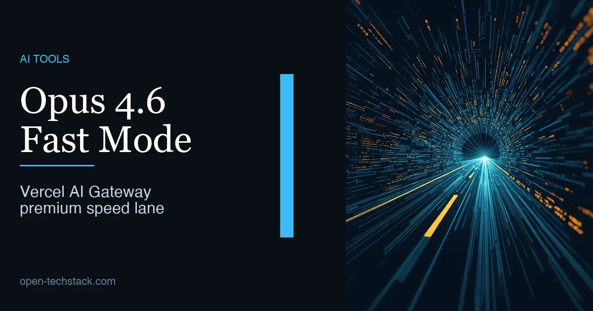 Editorial illustration of a premium AI coding workflow with a speed lane, gateway routing, and high-cost acceleration signals.