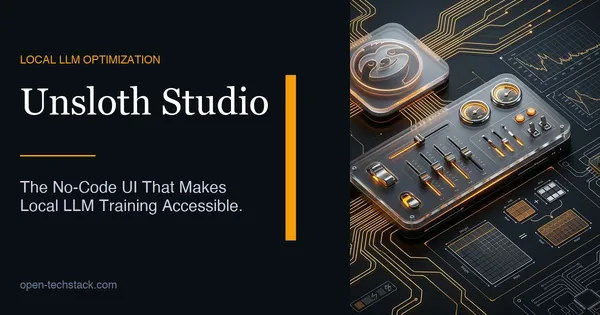Unsloth Studio web UI showing model training dashboard with loss curves and GPU metrics