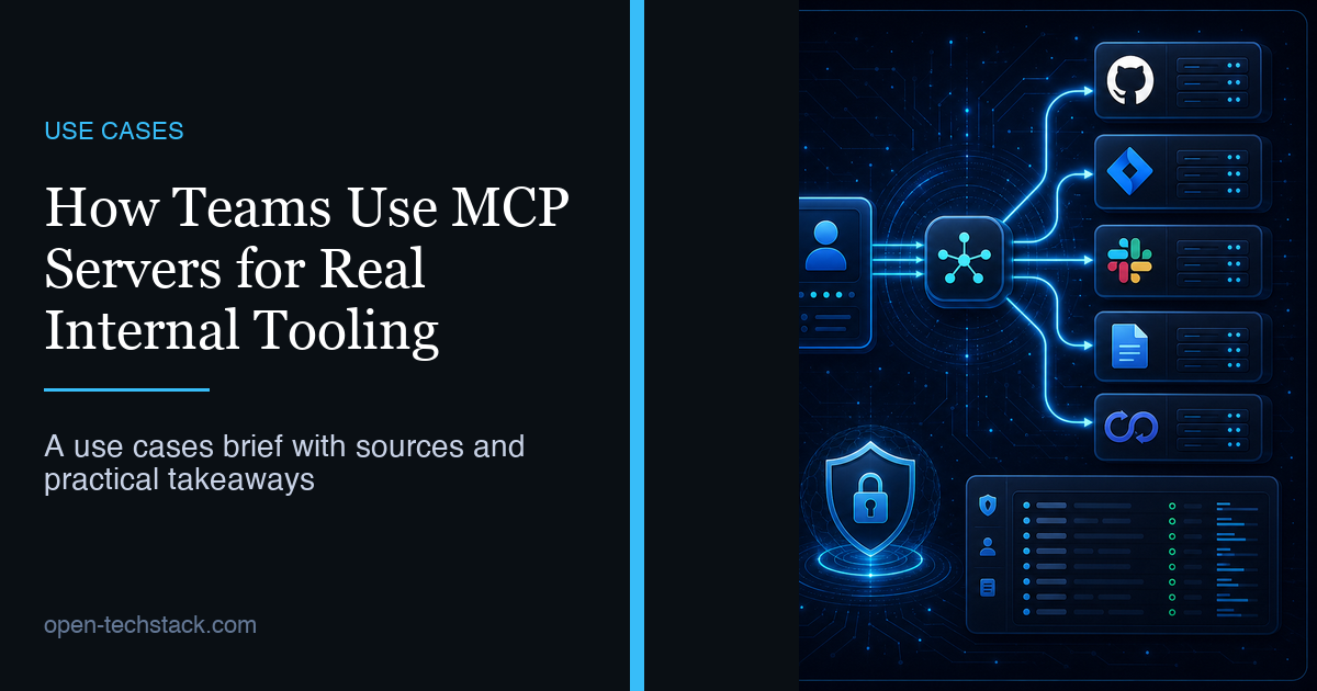 How Teams Use MCP Servers for Real Internal Tooling