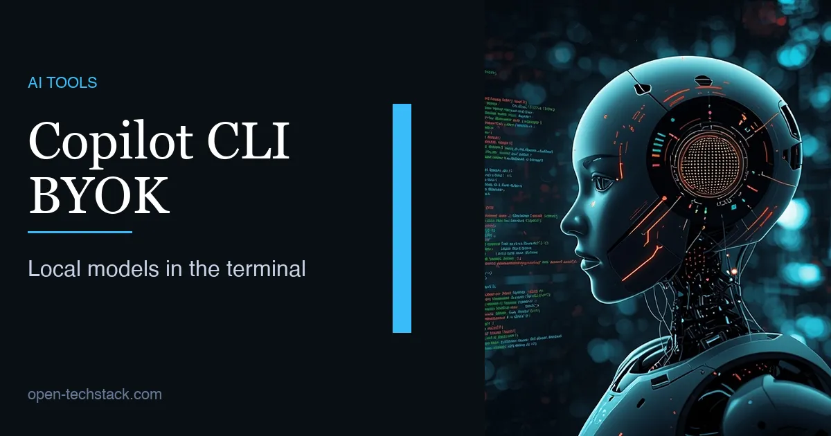 Editorial illustration of a terminal-based coding agent connected to interchangeable remote and local model providers.