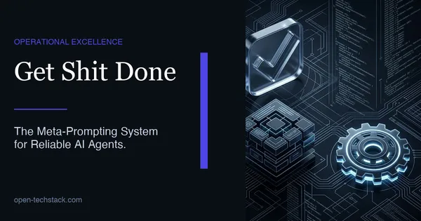 Abstract visualization of AI context engineering with layered data blocks