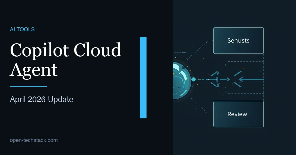 Editorial illustration of a cloud coding agent working on a protected branch with review, validation, and audit signals.