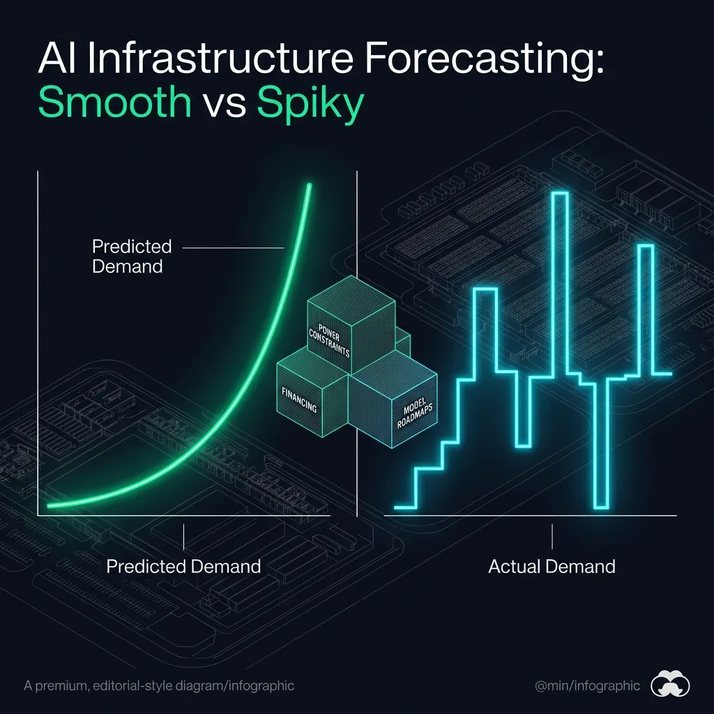 AI Infrastructure Forecasting: Smooth vs Spiky Diagram