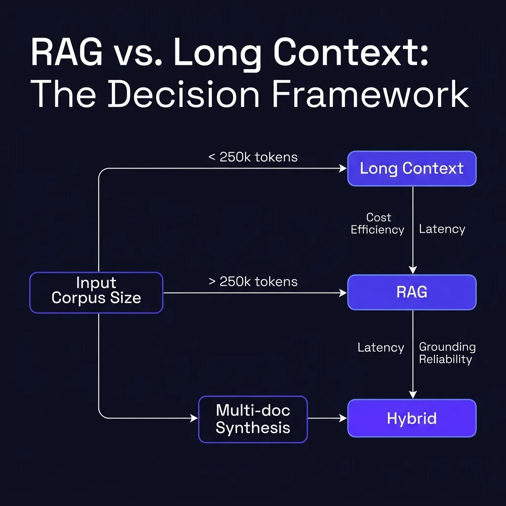 RAG vs. Long Context Decision Framework