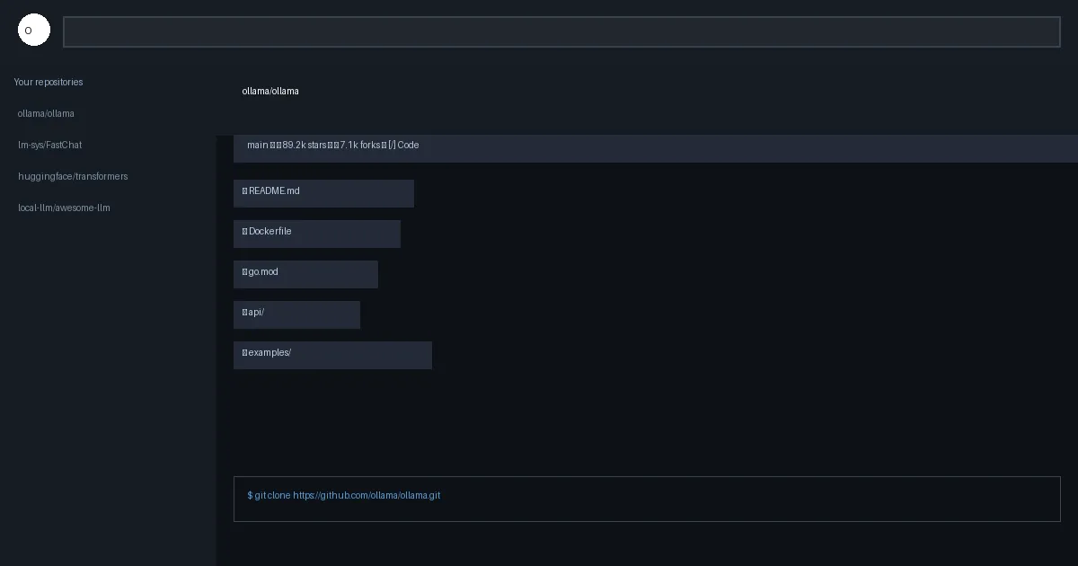 UI screenshot for Top GitHub AI Repositories for Local LLM Builders