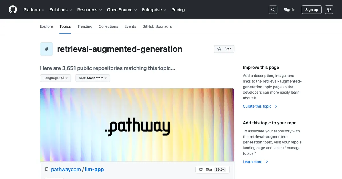UI screenshot for Best GitHub Repositories for RAG Pipelines in 2026